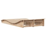 vidaXL Șezlong, 205x110x31,5 cm, lemn masiv de pin
