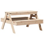 vidaXL Masă de picnic pentru copii, 88x97x52 cm, lemn masiv de pin
