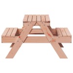 vidaXL Masă de picnic pentru copii, 88x97x52 cm, lemn masiv douglas