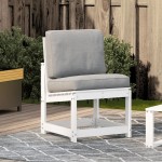 vidaXL Scaun de grădină, alb, 50,5x55x77 cm, lemn masiv de pin vidaXL Scaun de grădină, alb, 50,5x55x77 cm, lemn masiv de pin