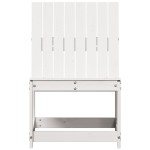 vidaXL Scaun de grădină, alb, 50,5x55x77 cm, lemn masiv de pin vidaXL Scaun de grădină, alb, 50,5x55x77 cm, lemn masiv de pin