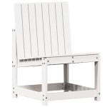 vidaXL Set mobilier de grădină, 3 piese, alb, lemn masiv de pin