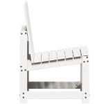 vidaXL Set mobilier de grădină, 3 piese, alb, lemn masiv de pin