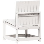vidaXL Set mobilier de grădină, 3 piese, alb, lemn masiv de pin