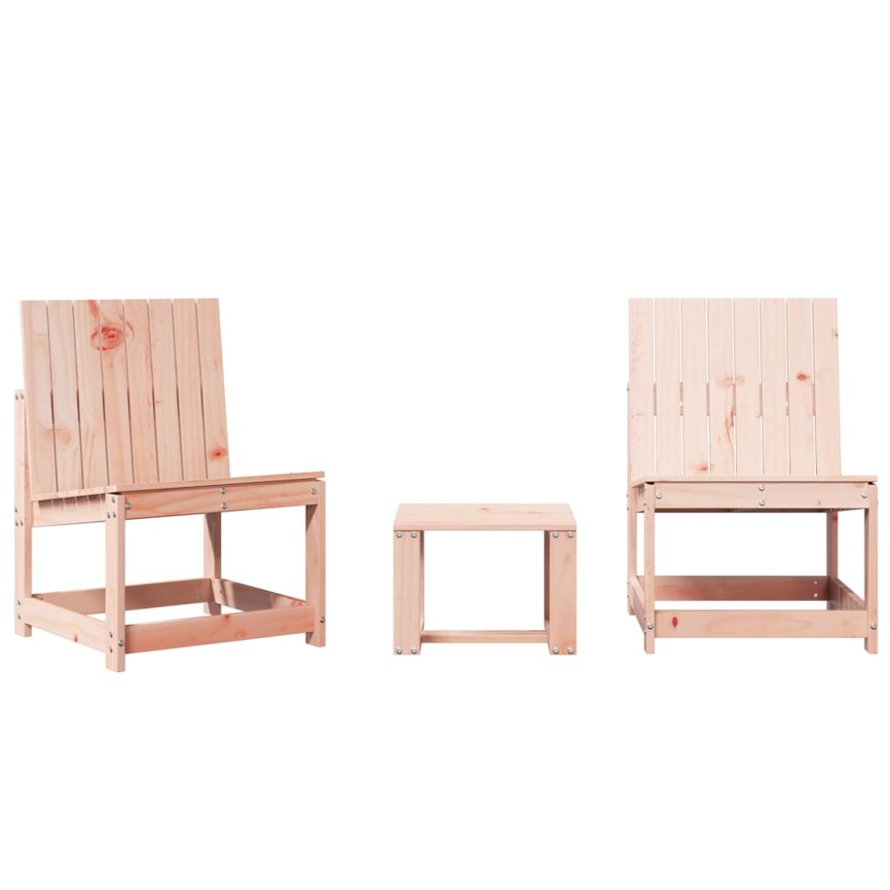 vidaXL Set mobilier de grădină, 3 piese, lemn masiv douglas