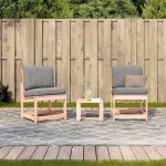 vidaXL Set mobilier de grădină, 3 piese, lemn masiv douglas