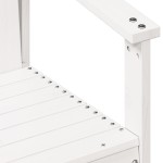 vidaXL Scaun de grădină, alb, 62x56x77 cm, lemn masiv de pin vidaXL Scaun de grădină, alb, 62x56x77 cm, lemn masiv de pin