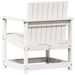 vidaXL Set mobilier de grădină, 3 piese, alb, lemn masiv de pin