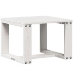 vidaXL Set mobilier de grădină, 3 piese, alb, lemn masiv de pin