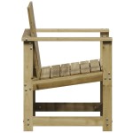 vidaXL Set mobilier de grădină, 3 piese, lemn de pin impregnat
