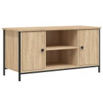 vidaXL Comodă TV, stejar sonoma, 100x40x50 cm, lemn prelucrat vidaXL Comodă TV, stejar sonoma, 100x40x50 cm, lemn prelucrat