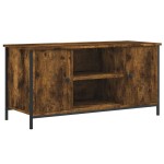 vidaXL Comodă TV, stejar fumuriu, 100x40x50 cm, lemn prelucrat vidaXL Comodă TV, stejar fumuriu, 100x40x50 cm, lemn prelucrat