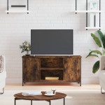 vidaXL Comodă TV, stejar fumuriu, 100x40x50 cm, lemn prelucrat vidaXL Comodă TV, stejar fumuriu, 100x40x50 cm, lemn prelucrat