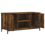 vidaXL Comodă TV, stejar fumuriu, 100x40x50 cm, lemn prelucrat vidaXL Comodă TV, stejar fumuriu, 100x40x50 cm, lemn prelucrat