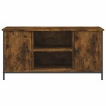 vidaXL Comodă TV, stejar fumuriu, 100x40x50 cm, lemn prelucrat vidaXL Comodă TV, stejar fumuriu, 100x40x50 cm, lemn prelucrat