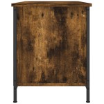 vidaXL Comodă TV, stejar fumuriu, 100x40x50 cm, lemn prelucrat vidaXL Comodă TV, stejar fumuriu, 100x40x50 cm, lemn prelucrat