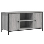 vidaXL Comodă TV, gri sonoma, 100x40x50 cm, lemn prelucrat vidaXL Comodă TV, gri sonoma, 100x40x50 cm, lemn prelucrat