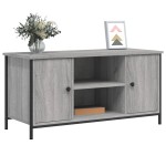 vidaXL Comodă TV, gri sonoma, 100x40x50 cm, lemn prelucrat vidaXL Comodă TV, gri sonoma, 100x40x50 cm, lemn prelucrat