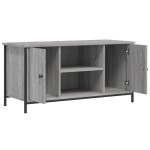 vidaXL Comodă TV, gri sonoma, 100x40x50 cm, lemn prelucrat vidaXL Comodă TV, gri sonoma, 100x40x50 cm, lemn prelucrat