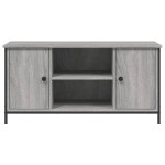 vidaXL Comodă TV, gri sonoma, 100x40x50 cm, lemn prelucrat vidaXL Comodă TV, gri sonoma, 100x40x50 cm, lemn prelucrat
