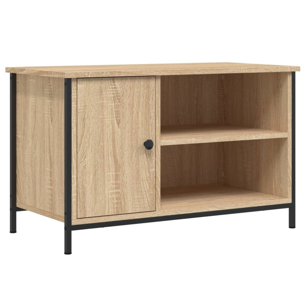 vidaXL Comodă TV, stejar sonoma, 80x40x50 cm, lemn prelucrat