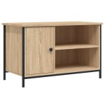 vidaXL Comodă TV, stejar sonoma, 80x40x50 cm, lemn prelucrat