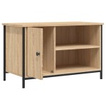 vidaXL Comodă TV, stejar sonoma, 80x40x50 cm, lemn prelucrat