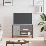 vidaXL Comodă TV, gri sonoma, 80x40x50 cm, lemn compozit vidaXL Comodă TV, gri sonoma, 80x40x50 cm, lemn compozit