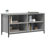 vidaXL Comodă TV, gri sonoma, 100x40x50 cm, lemn prelucrat vidaXL Comodă TV, gri sonoma, 100x40x50 cm, lemn prelucrat