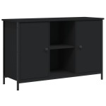 vidaXL Comodă TV, negru, 100x35x65 cm, lemn compozit