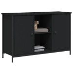 vidaXL Comodă TV, negru, 100x35x65 cm, lemn compozit