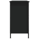 vidaXL Comodă TV, negru, 100x35x65 cm, lemn compozit