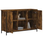 vidaXL Comodă TV, stejar fumuriu, 100x35x65 cm, lemn compozit vidaXL Comodă TV, stejar fumuriu, 100x35x65 cm, lemn compozit