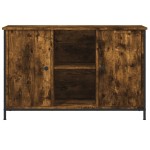 vidaXL Comodă TV, stejar fumuriu, 100x35x65 cm, lemn compozit vidaXL Comodă TV, stejar fumuriu, 100x35x65 cm, lemn compozit