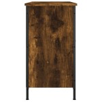 vidaXL Comodă TV, stejar fumuriu, 100x35x65 cm, lemn compozit vidaXL Comodă TV, stejar fumuriu, 100x35x65 cm, lemn compozit