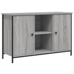 vidaXL Comodă TV, gri sonoma, 100x35x65 cm, lemn compozit