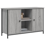 vidaXL Comodă TV, gri sonoma, 100x35x65 cm, lemn compozit