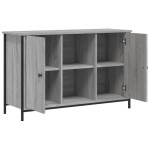 vidaXL Comodă TV, gri sonoma, 100x35x65 cm, lemn compozit