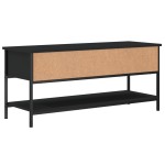vidaXL Dulap TV, negru, 100x35x45 cm, lemn prelucrat