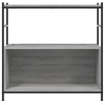 vidaXL Raft de cărți gri sonoma 80x30x78,5 cm lemn prelucrat și fier