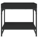 vidaXL Măsuță de cafea, negru, 49,5x49,5x45 cm, lemn prelucrat vidaXL Măsuță de cafea, negru, 49,5x49,5x45 cm, lemn prelucrat