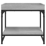 vidaXL Masă de cafea, gri sonoma, 49,5x49,5x45 cm, lemn compozit