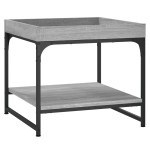 vidaXL Masă de cafea, gri sonoma, 49,5x49,5x45 cm, lemn compozit