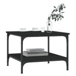 vidaXL Măsuță de cafea, negru, 55x55x40 cm, lemn prelucrat vidaXL Măsuță de cafea, negru, 55x55x40 cm, lemn prelucrat