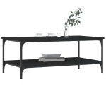 vidaXL Măsuță de cafea, negru, 100x55x40 cm, lemn compozit vidaXL Măsuță de cafea, negru, 100x55x40 cm, lemn compozit