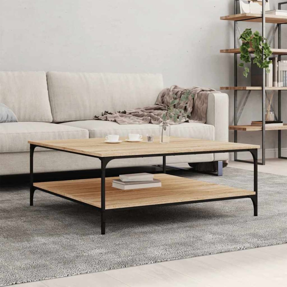 vidaXL Măsuță de cafea stejar sonoma 100x100x40 cm lemn prelucrat