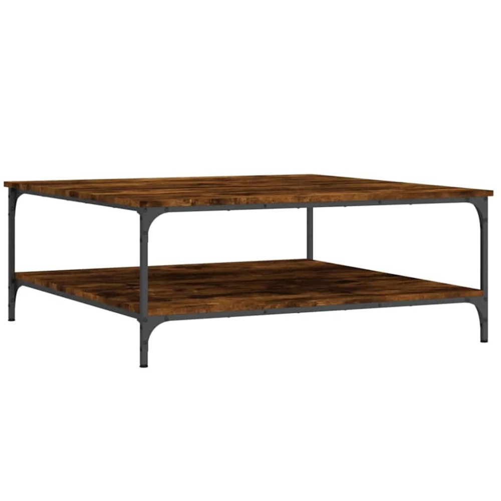 vidaXL Măsuță de cafea stejar fumuriu 100x100x40 cm din lemn prelucrat