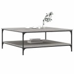 vidaXL Măsuță de cafea gri sonoma 100x100x40 cm lemn prelucrat
