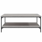 vidaXL Măsuță de cafea gri sonoma 100x100x40 cm lemn prelucrat