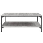 vidaXL Măsuță de cafea gri sonoma 100x100x40 cm lemn prelucrat